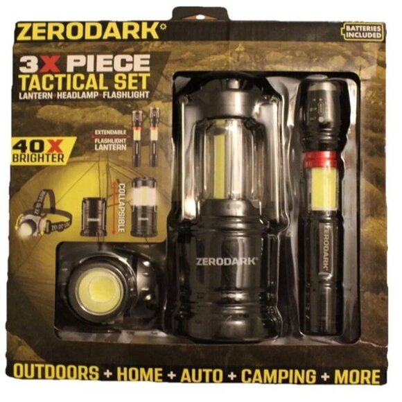Zerodark 3X Piece Tactical Set 40X Brighter (S-ZTS3N-RV) (BATTERIES INCLUDED)NEW - Picture 2 of 12
